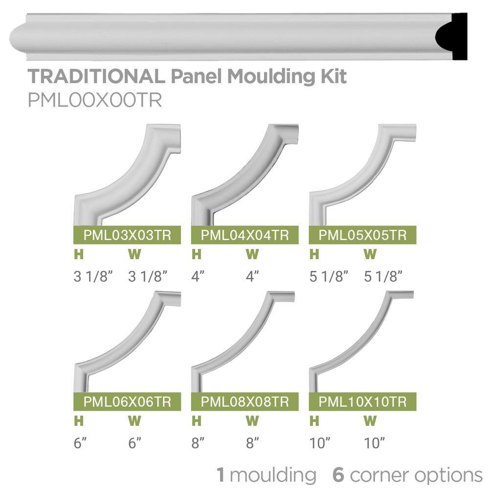 6" x 6" White Urethane Traditional Crown Moulding Corner