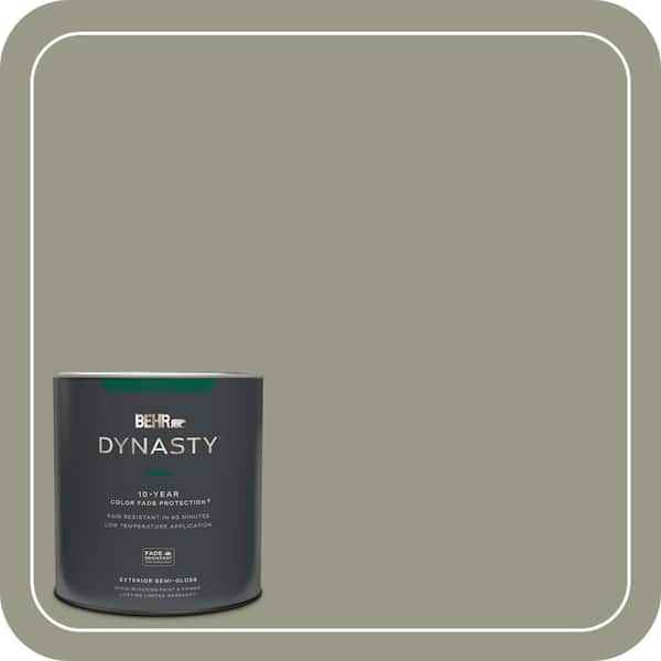 BEHR DYNASTY 1 qt. #BNC-27 Aged Eucalyptus Semi-Gloss Enamel Exterior Stain-Blocking Paint & Primer