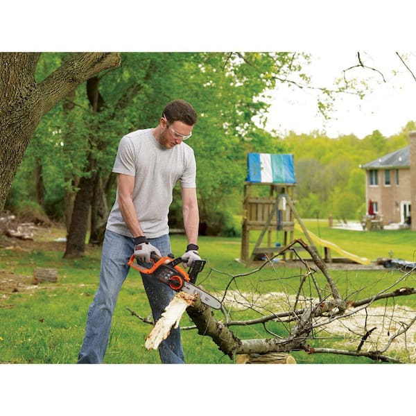 BLACK+DECKER 20V MAX 10in. Battery Powered Chainsaw, Tool Only LCS1020B -  The Home Depot