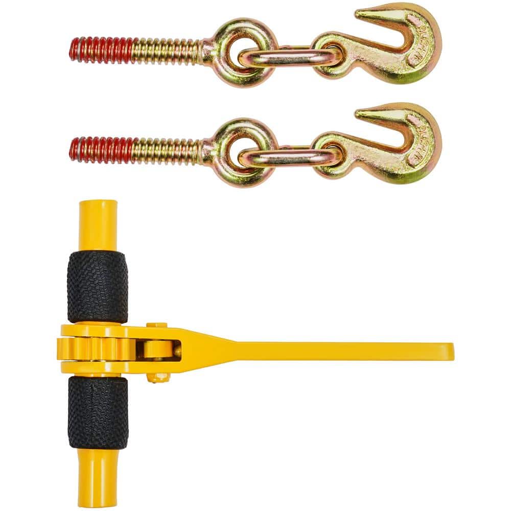 1/4-5/16 in., 2600 lbs. Ratchet Chain Binders, Safe Working Load, Tie Downs 4 Pack Load Binder with 2 Grab Hooks price history on PriceWatchPro