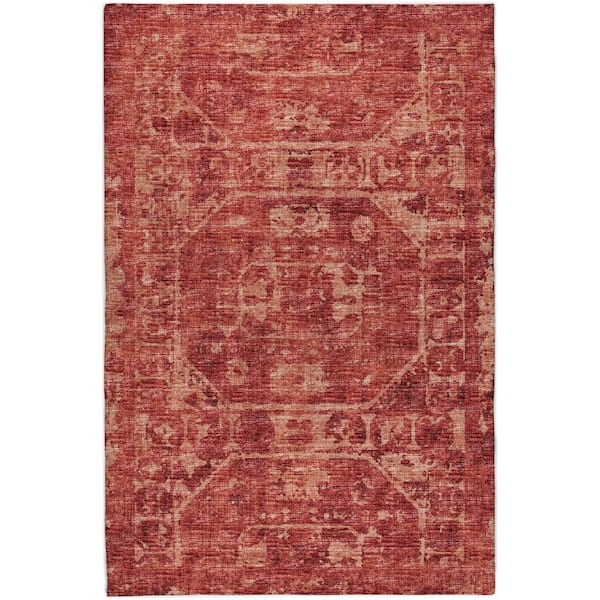 Dream Shag Premium Machine Washable Abstract ADS41 Spice 8 ft. x 10 ft. Area Rug