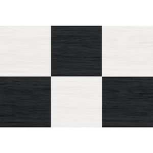 3 MIL 12 in. W x 12 in. L Lawrence Black Water Resistant Peel and Stick Vinyl Floor Tiles (20-Tile 20 sq. ft.)