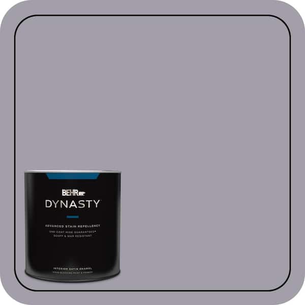 BEHR DYNASTY 1 qt. #N550-4 Ashberry One-Coat Hide Satin Enamel Interior Stain-Blocking Paint and Primer