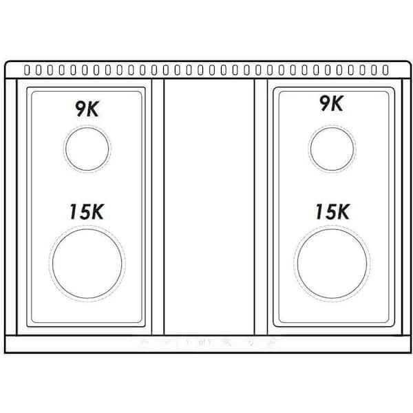 Hallman BOLD 36 in. 5.2 cu. ft. 6 Burner Freestanding All Gas Range with Gas  Stove and Gas Oven in. White HBRG36CMWT-LP - The Home Depot