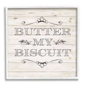 Butter My Biscuit Charming Country Pattern By Sd Graphics Studio Framed Print Nature Texturized Art 24 in. x 24 in.