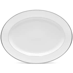 Spectrum 14 in. (White) Porcelain Oval Platter
