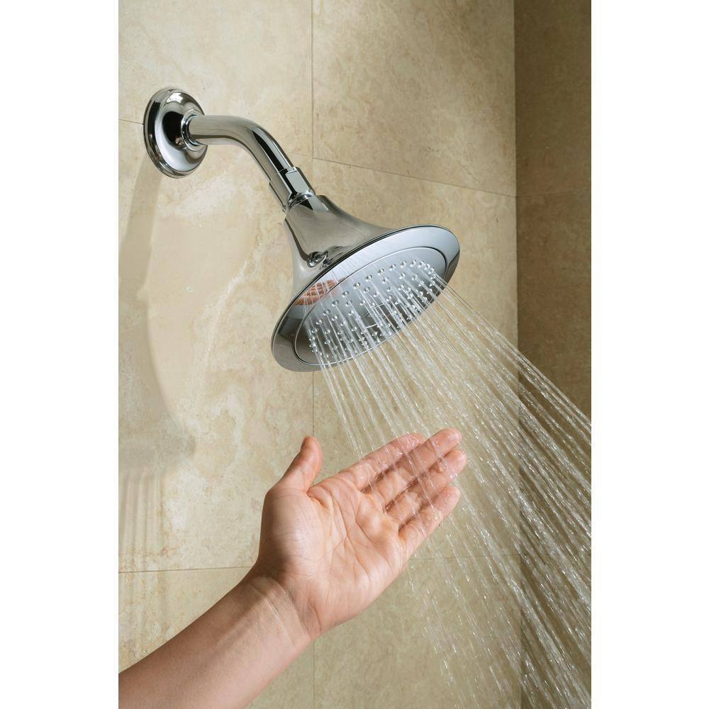 Polished Chrome Single-Function Wall-Mount Showerhead