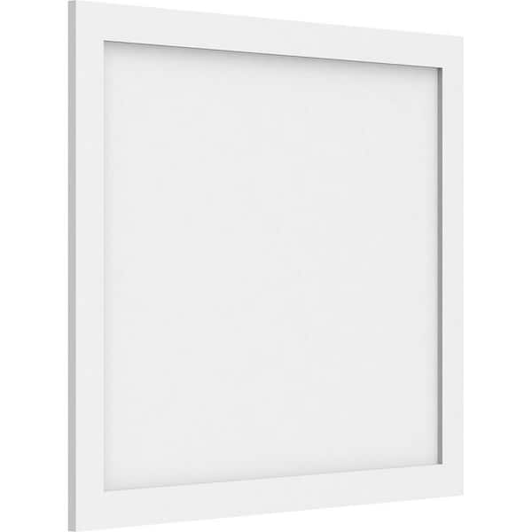 Ekena Millwork 5/8 in. x 32 in. x 28 in. Cornell Flat Panel White PVC ...
