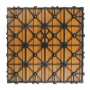 UltraShield Naturale 1 ft. x 1 ft. Quick Deck Outdoor Composite Deck Tile in Floridian Orange (10 sq. ft. Per Box)