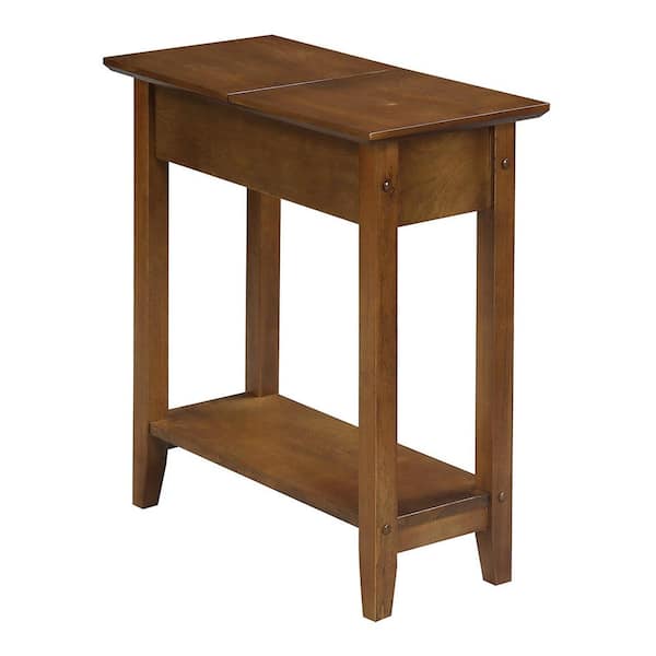Convenience Concepts American Heritage Walnut Flip Top End Table