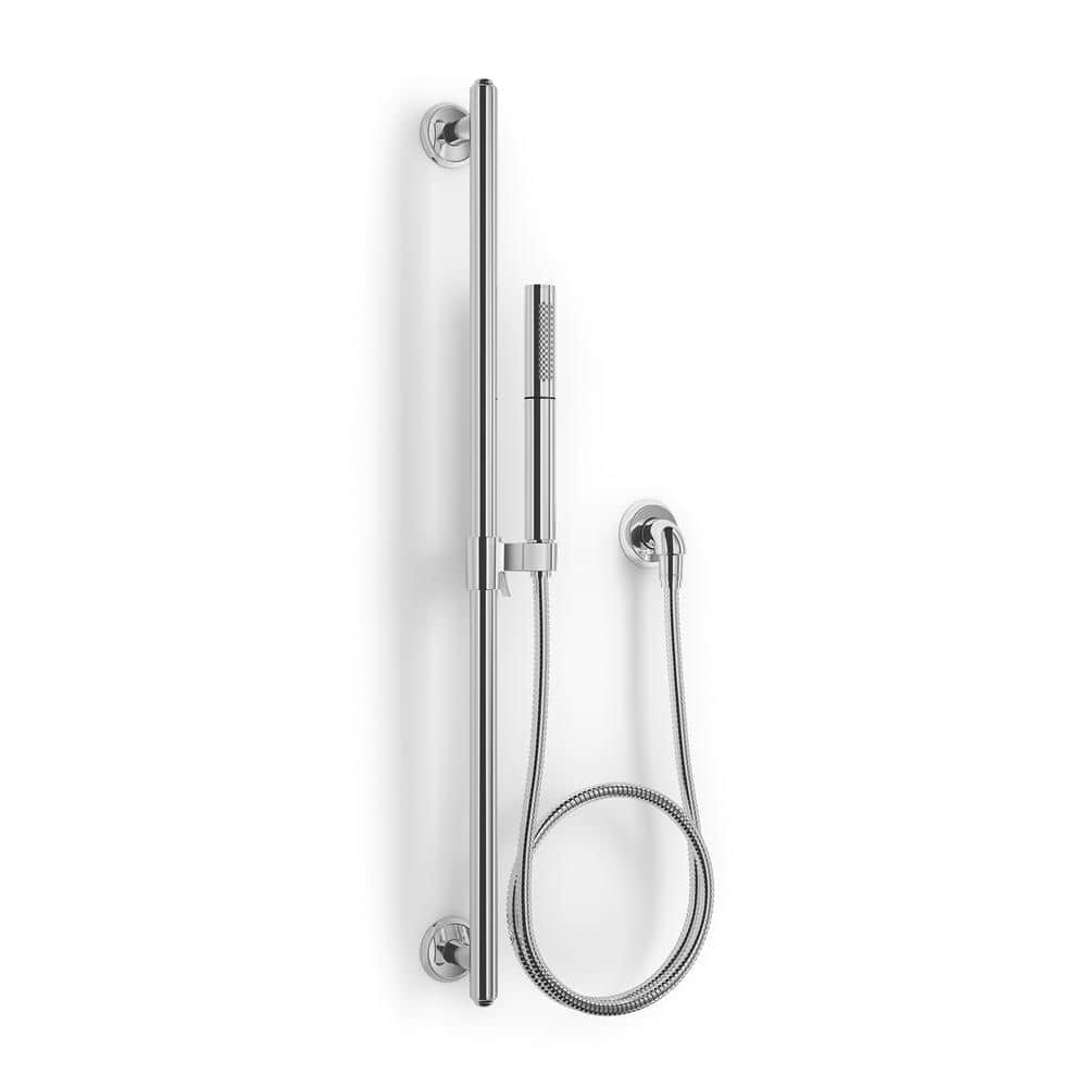 30" Polished Chrome Adjustable Shower Slide Bar