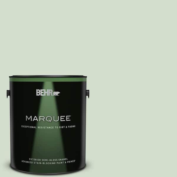 BEHR MARQUEE 1 gal. #440E-2 Herbal Mist Semi-Gloss Enamel Exterior Paint & Primer