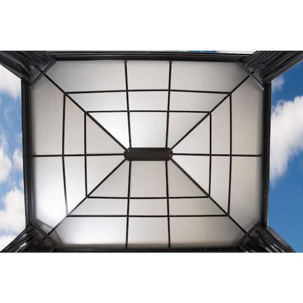 Sojag Cambridge 10 ft. x 12 ft. Dark Grey Insulated Roof Rustproof