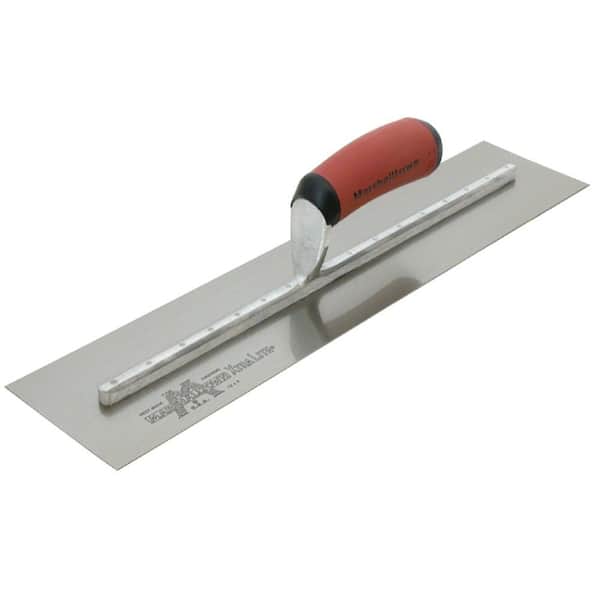 MARSHALLTOWN 20 in. x 4 in. Finishing Trowel - Curved Durasoft Handle