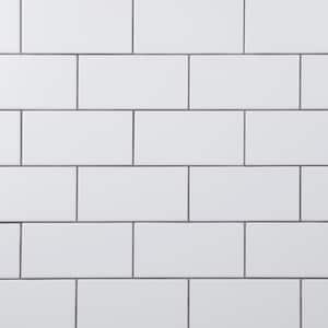 Crown Heights 3 in. x 6 in. Ceramic Matte White Wall Tile (6.03 sq. ft. /Case)