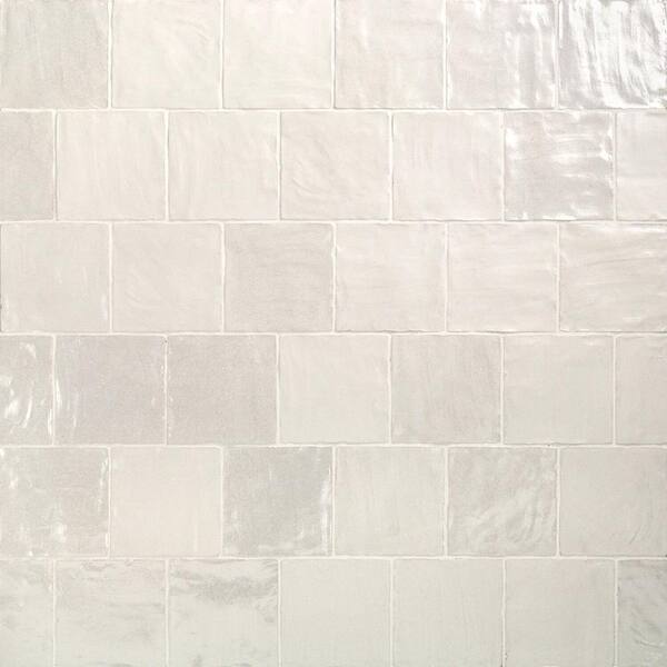 Ivy Hill Tile Amagansett 4 in. x 4 in. Gin Satin Ceramic Wall Tile Sample