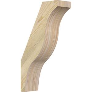 4''W x 10''D x 18''H Funston Rough Sawn Knee Brace, Douglas Fir