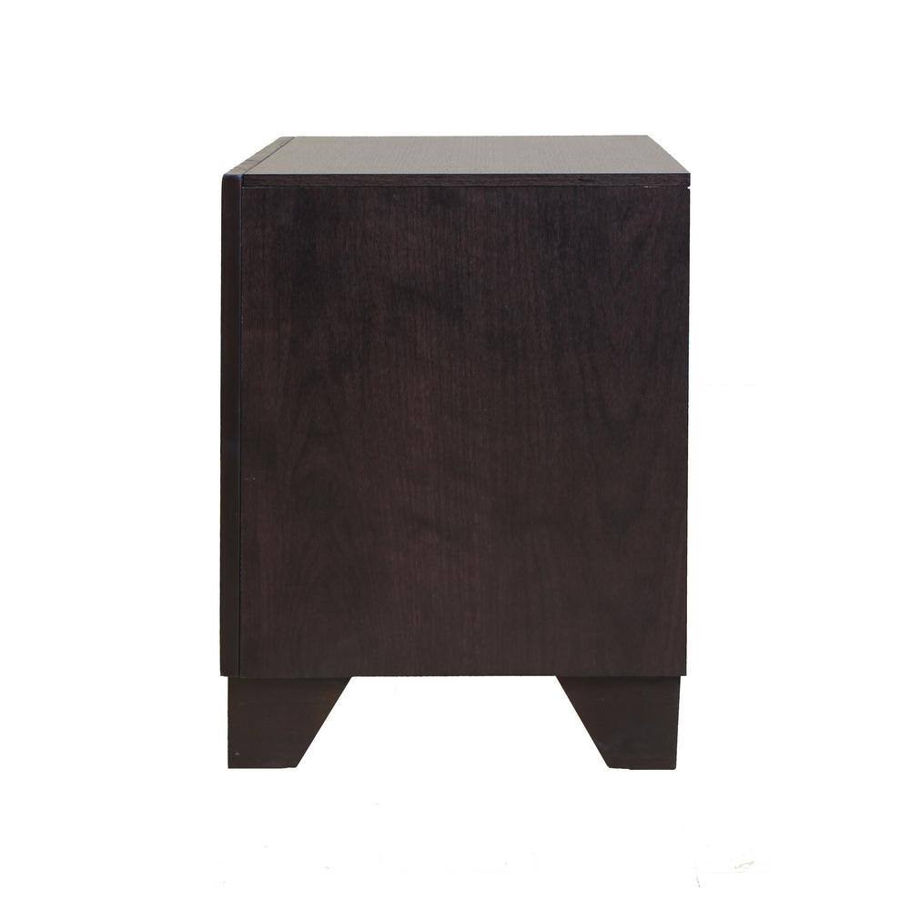 Madison Espresso Elegance 2-Drawer Nightstand