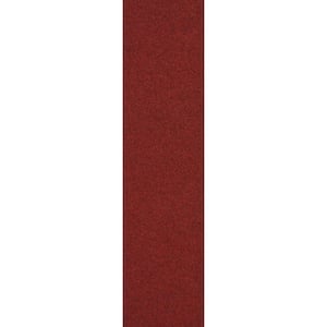 SHAW Chevron Merge Pop of Red Carpet Tiles 18" x 36" 
