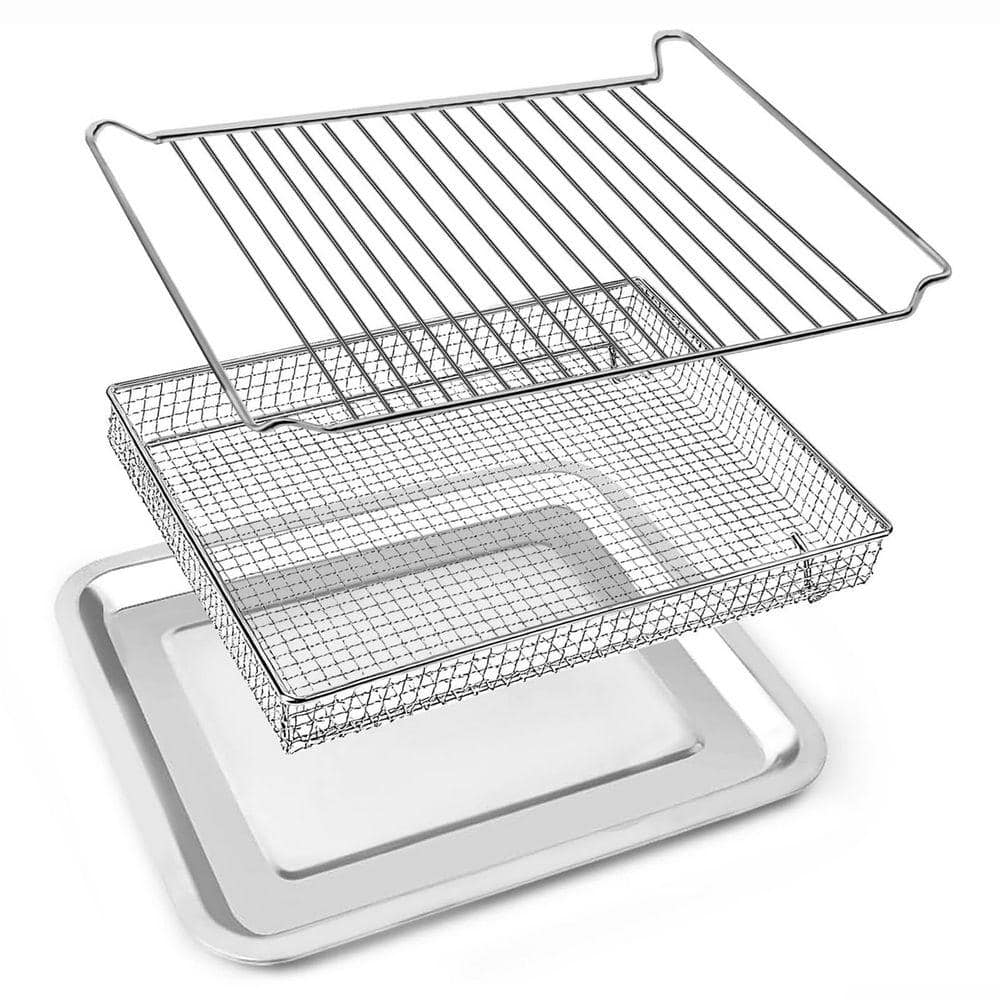 JFVKAF Stainless Steel Silver Air Fryer Oven Wire Rack Cooking Rack for ...