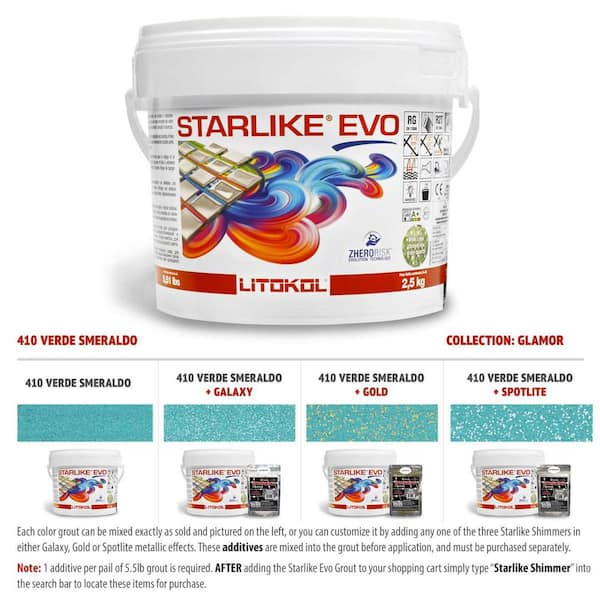 Glamour Collection 410 Verde Smeraldo Starlike EVO Epoxy Grout