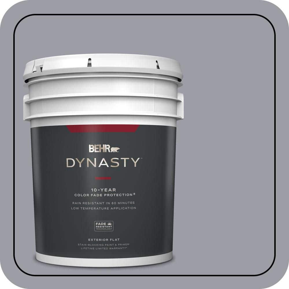 5 gal. #BNC-09 Heather Gray Flat Exterior Stain-Blocking Paint & Primer price history on PriceWatchPro