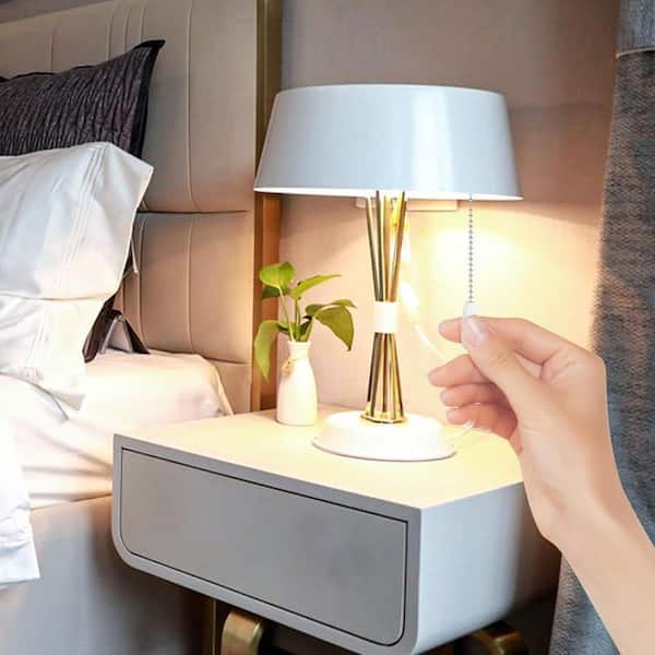 Retro Style 12 in. White Ceiling Fan Pull Chains with Connector 2-Pack