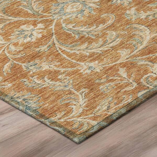 Chantille Machine Washable Indoor/Outdoor Abstract ACN3078 Copper 3 ft. x 4 ft. Area Rug