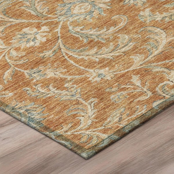Chantille Machine Washable Indoor/Outdoor Abstract ACN3078 Copper 3 ft. x 5 ft. Area Rug