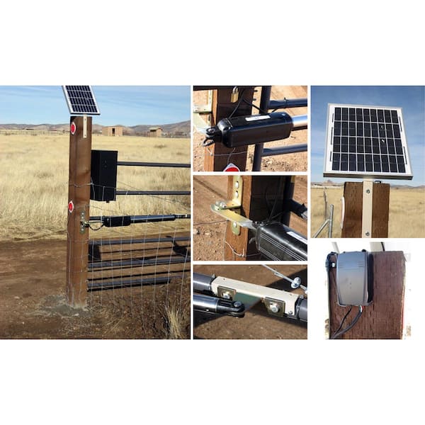 Single Swing Gate Opener Kit with 20-Watt Solar Panel E-S 1000H/20-Watt