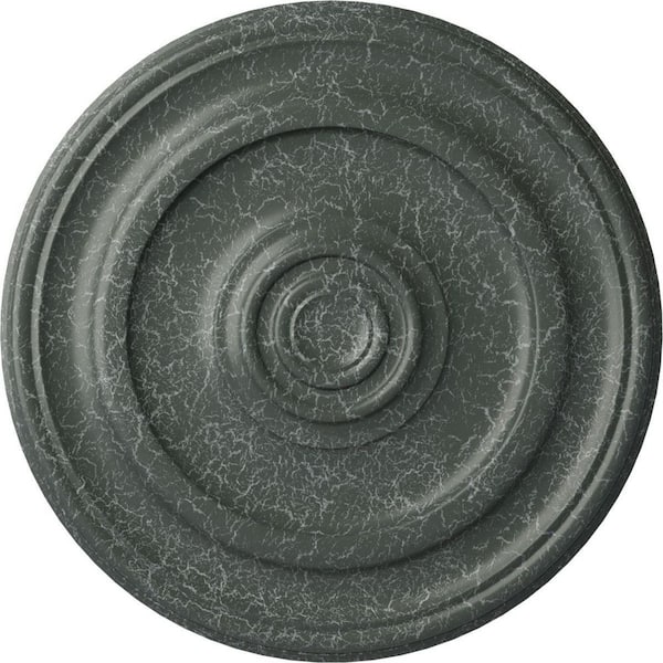Ekena Millwork 1-3/4" x 23-5/8" x 23-5/8" Polyurethane Kepler Traditional Ceiling Moulding, Athenian Green Crackle