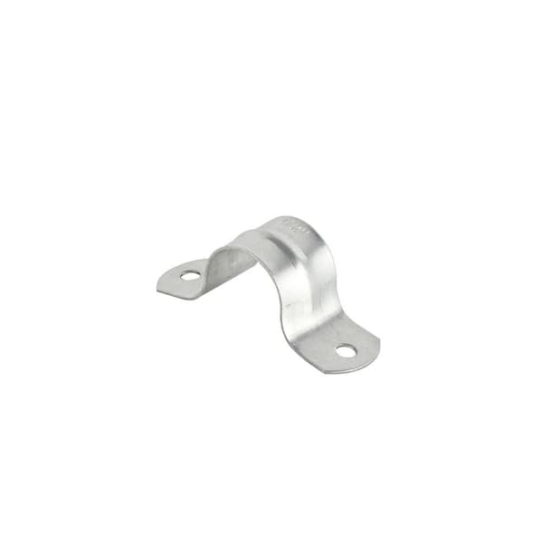 1/2 in. Galvanized Tube Strap, 2 Hole 10-Pack