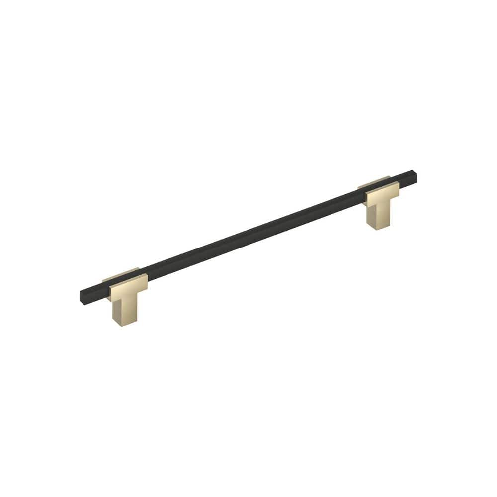 Urbanite 8-13/16 in. (224 mm) Center-to-Center Modern Golden Champagne/Matte Black Bar Cabinet Pull price history on PriceWatchPro