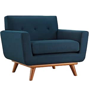 Engage Upholstered Armchair in Azure