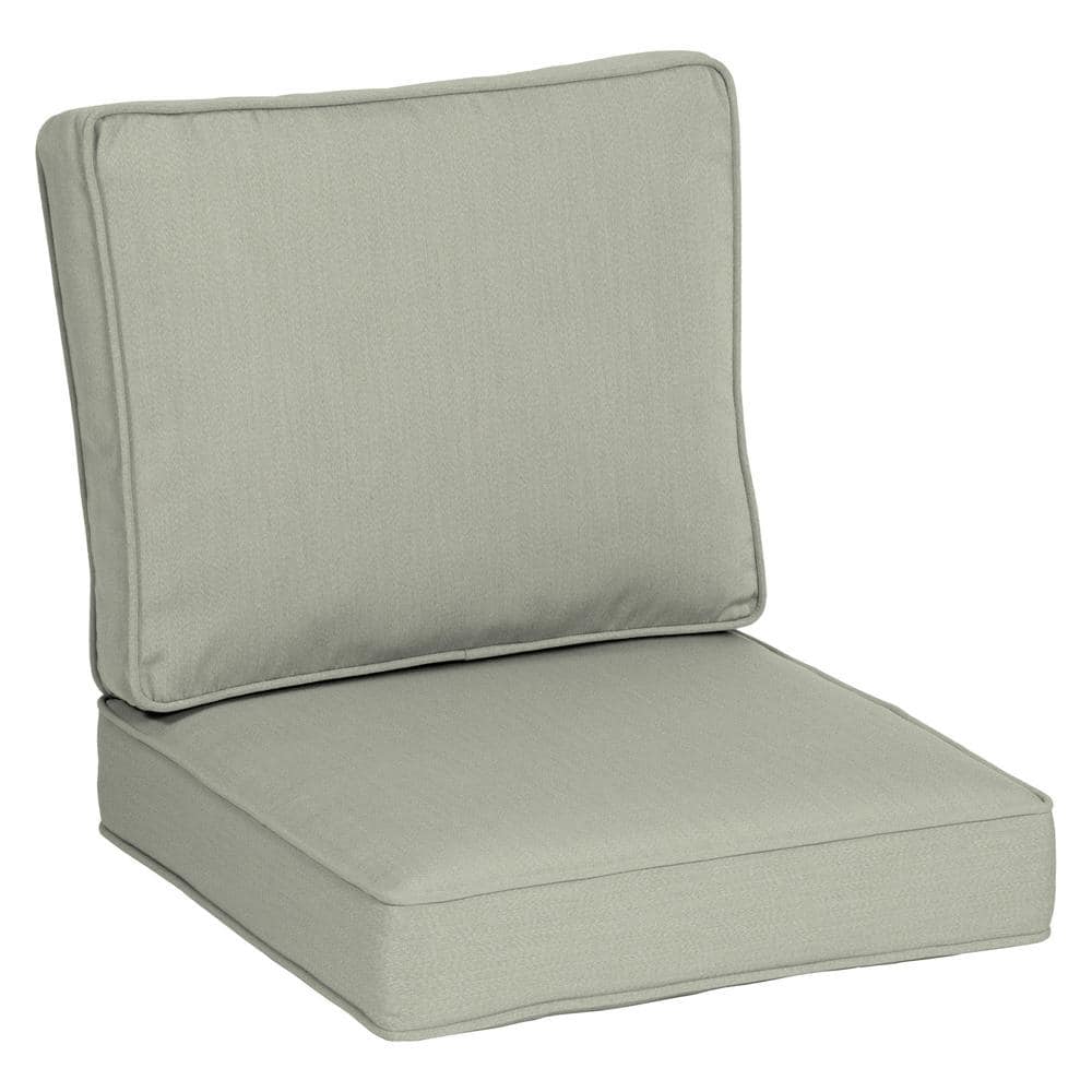 Real Living Taupe Deep Seat Outdoor Cushion Set