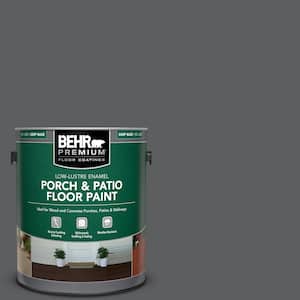 1 gal. #N500-6 Graphic Charcoal Low-Lustre Enamel Interior/Exterior Porch and Patio Floor Paint
