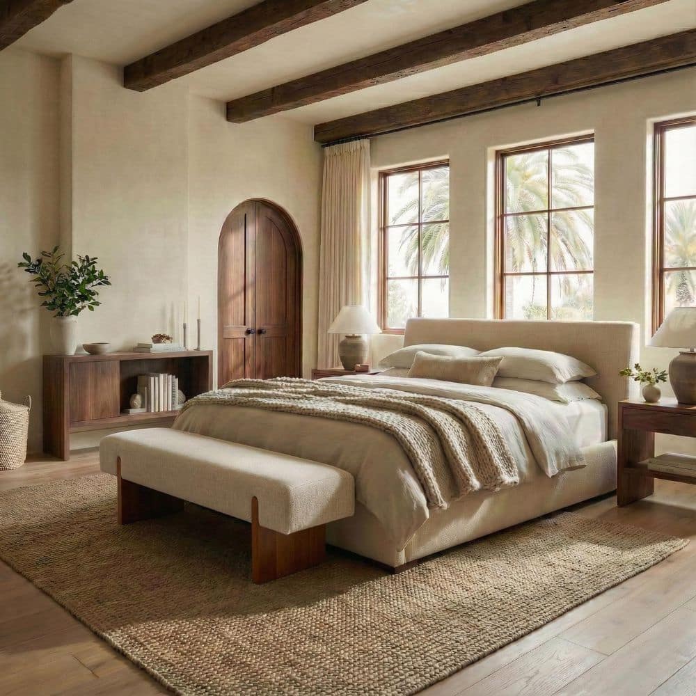 Kandiss 55.5 in. Taupe/Brown Bench price history on PriceWatchPro