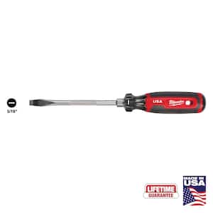6 in. x 5/16 in. Slotted Flat Head Screwdriver with Cushion Grip