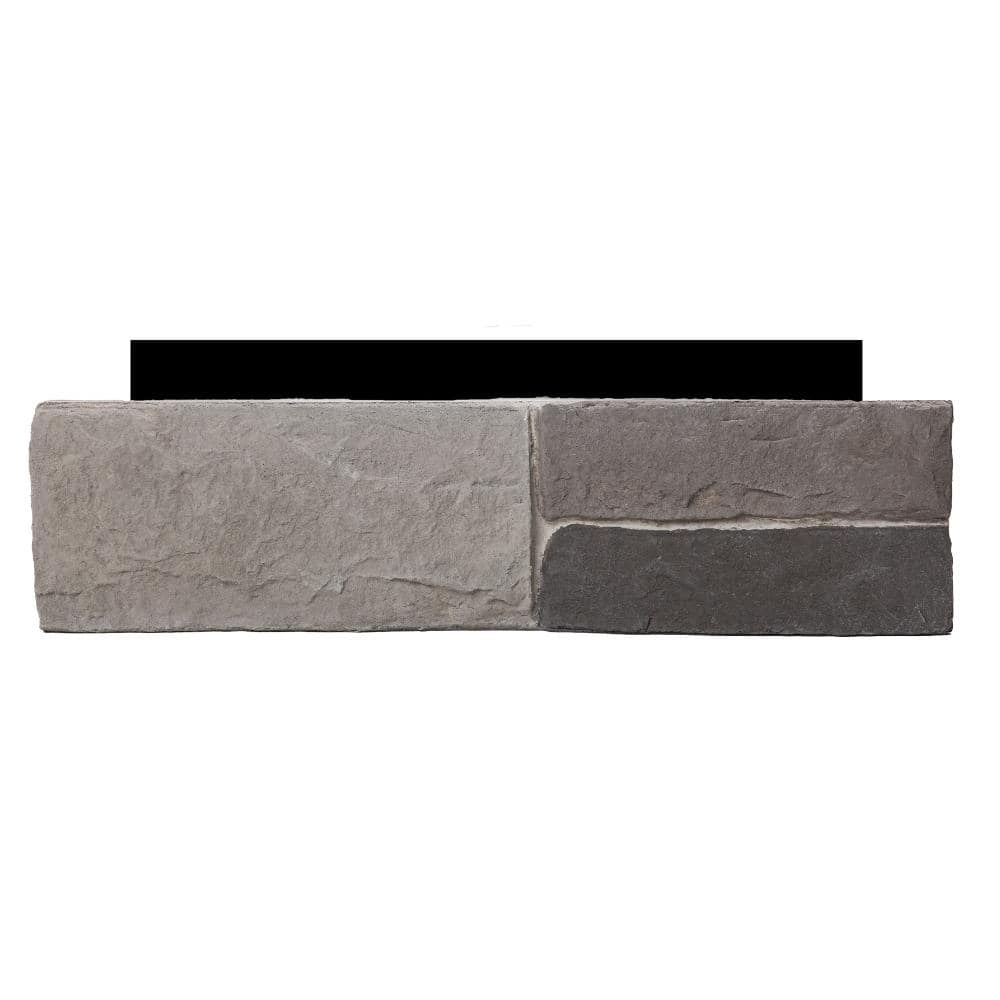 Shadowledge Slate 23.5 in. x 6 in. Stone Veneer Siding (Flats)