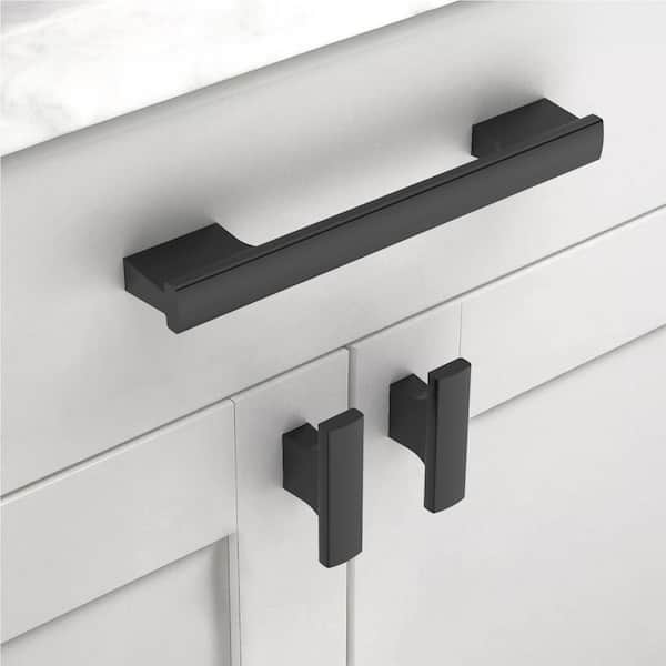 matte black dresser knobs Etokfoks 10 Pack 2 in Zinc Alloy Cabinet Modern Drawer Pulls Round Shape for Kitchen Closet one_size Size:3XL9 handles and knobs for black wrap dress with Gray
