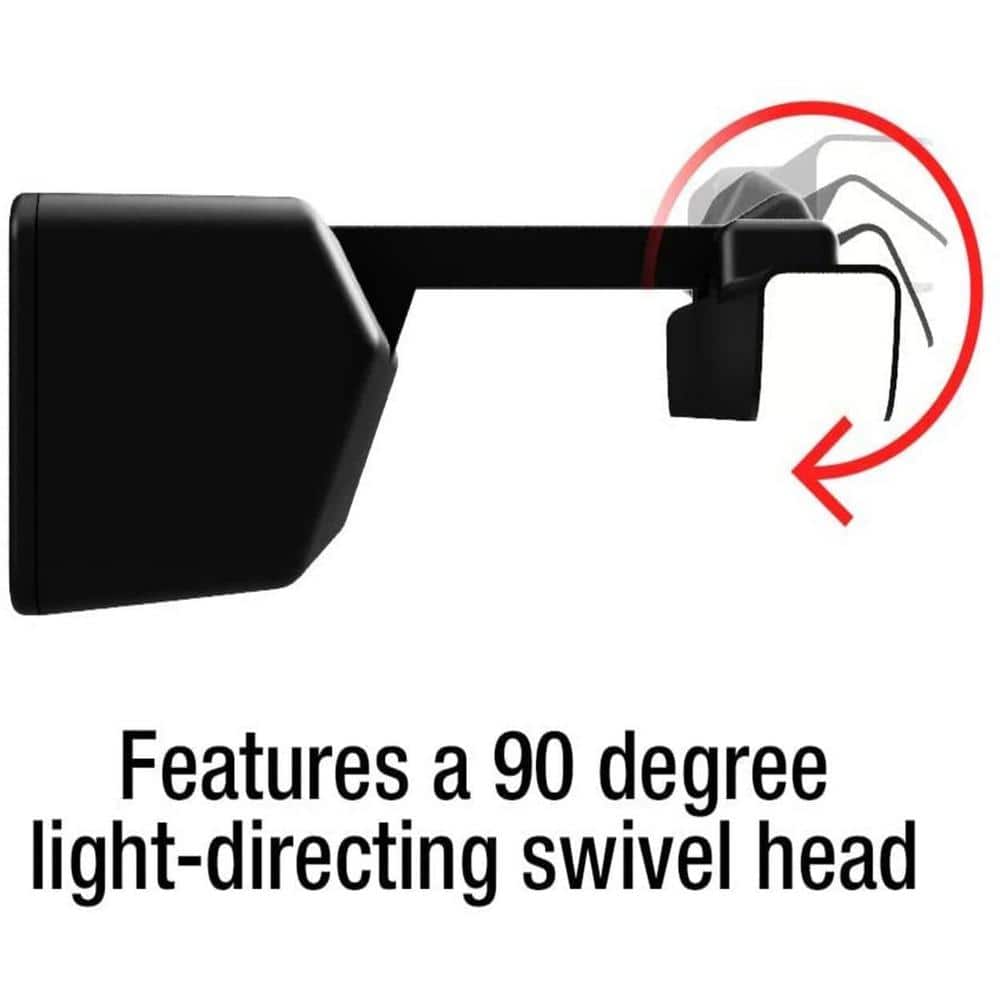 16-Inch Satin Black LED Picture Light with Remote Control