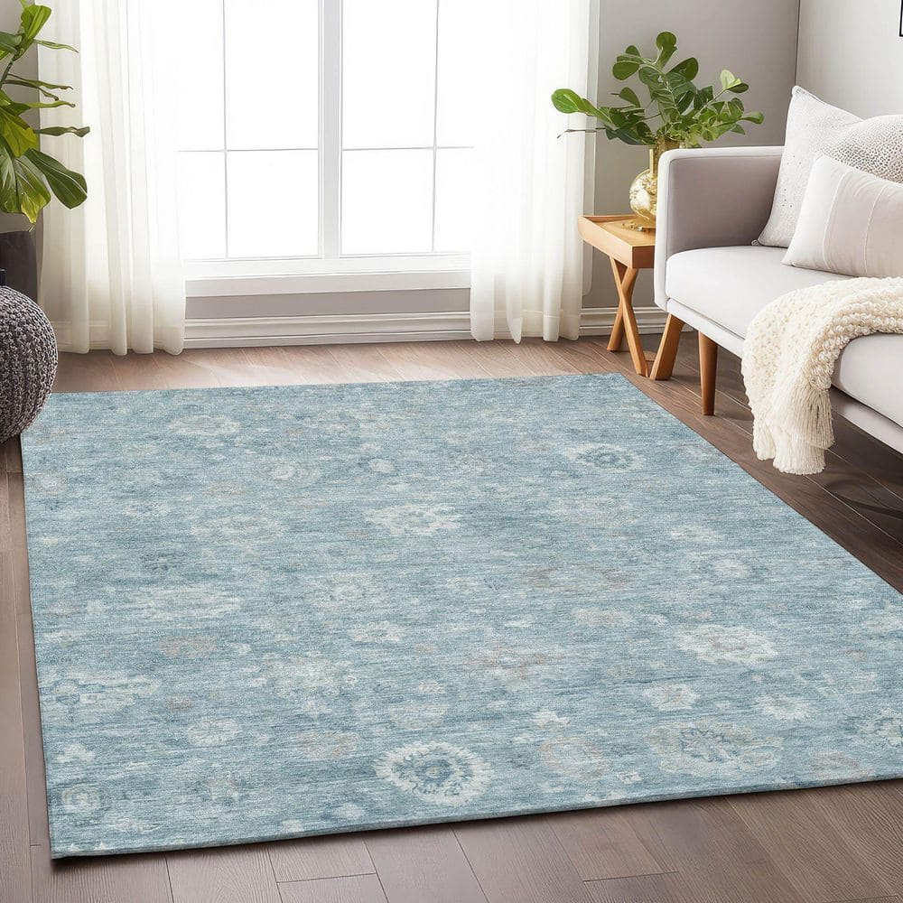 Chantille Machine Washable Indoor/Outdoor Abstract ACN1770 Blue 5 ft. x 7 ft. 6 in. Area Rug price history on PriceWatchPro