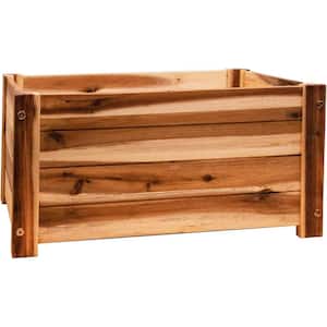 20 in. Wooden Planter Box Rectangular Wood Planter for Garden, Patio, Window, Home Decor Wood Plant Stand