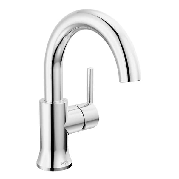 Delta Trinsic Single Handle High Arc Single Hole Bathroom Faucet with 1.0 GPM in Chrome