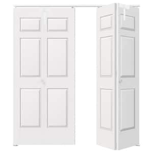TENONER 30 in. x 80 in. White Primed 2-Panel Molded Hollow Core ...