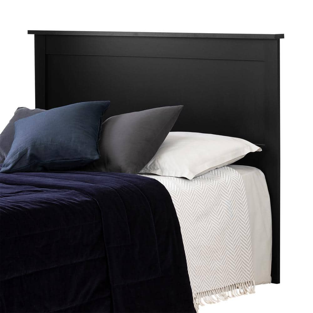 Vito Black Queen Headboard with Thick Molding