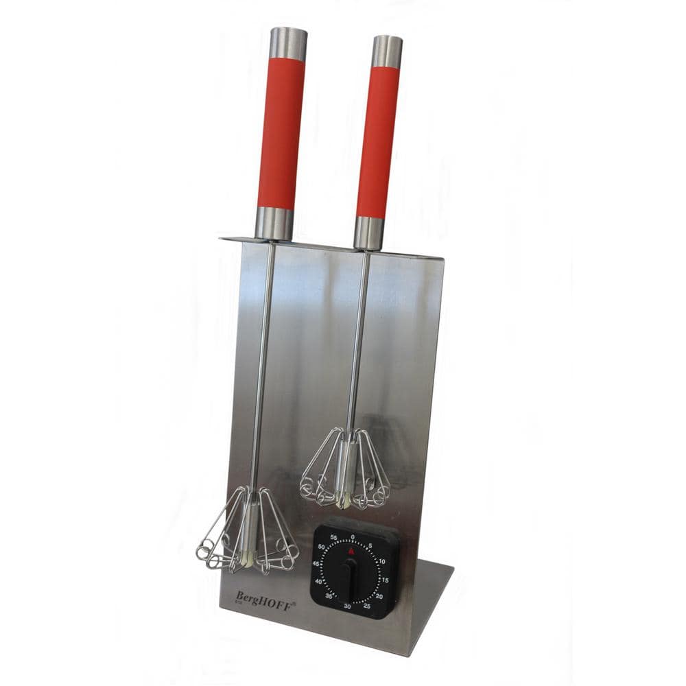 2-Piece Silver Whisk Set with Free Timer 2-Piece Silver Whisk Set with Free Timer