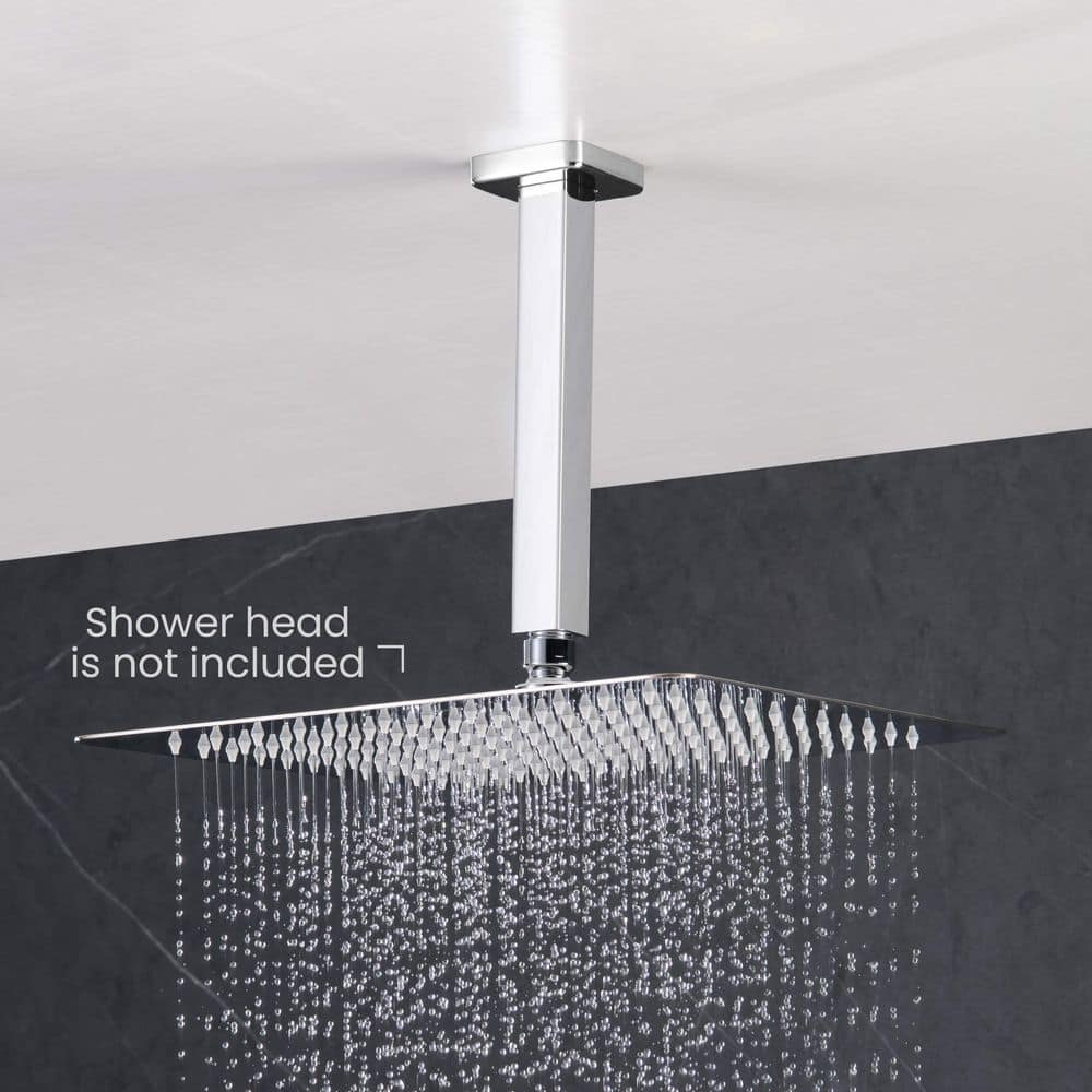 Chrome 8" Ceiling Mounted Shower Arm