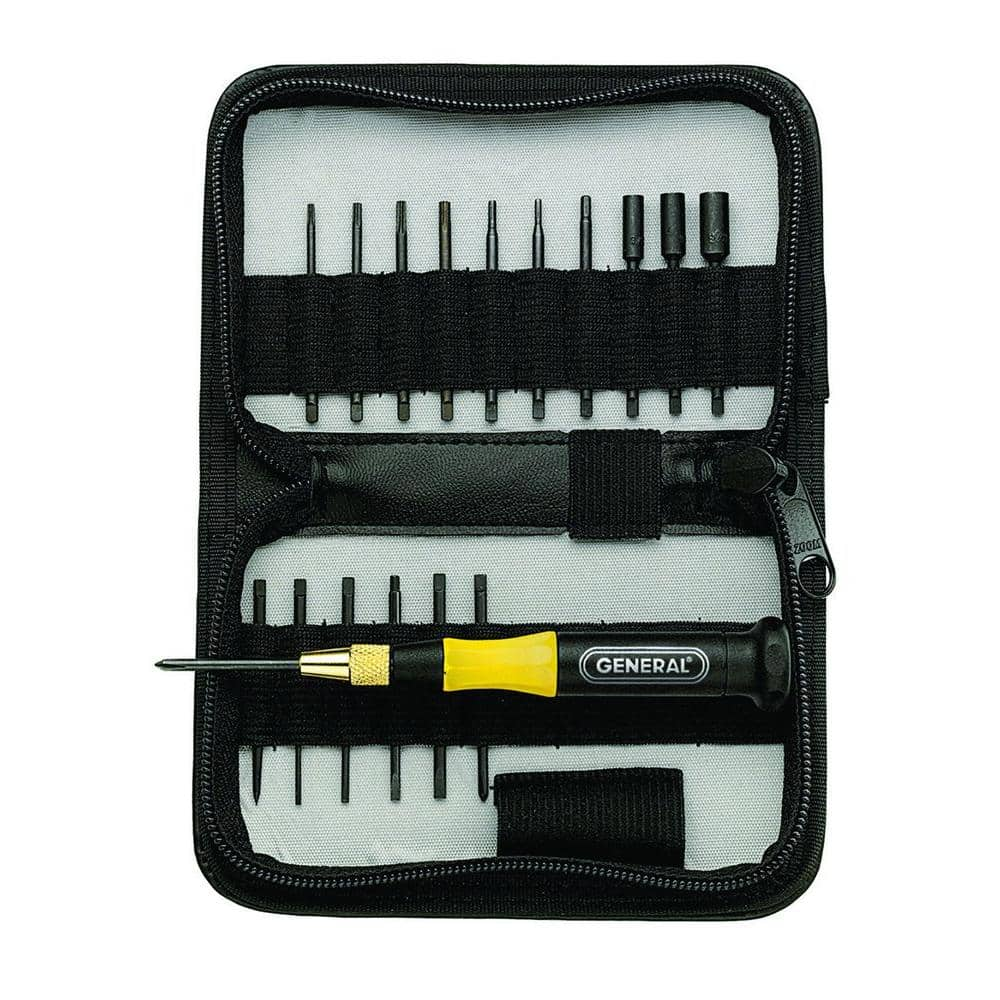 General Tools 63518 Eighteen-Piece Precision Screwdriver Set