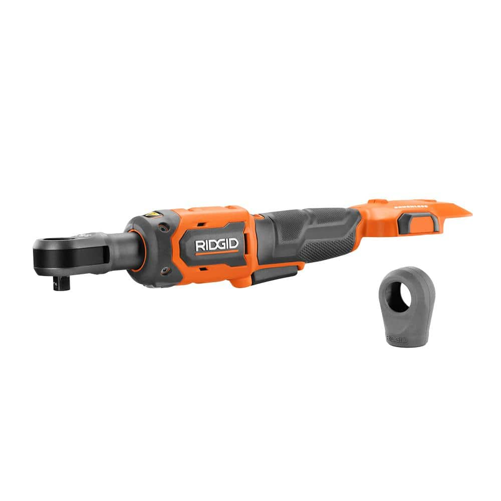 RIDGID 18V Brushless Cordless 3/8 in. Ratchet (Tool Only) and